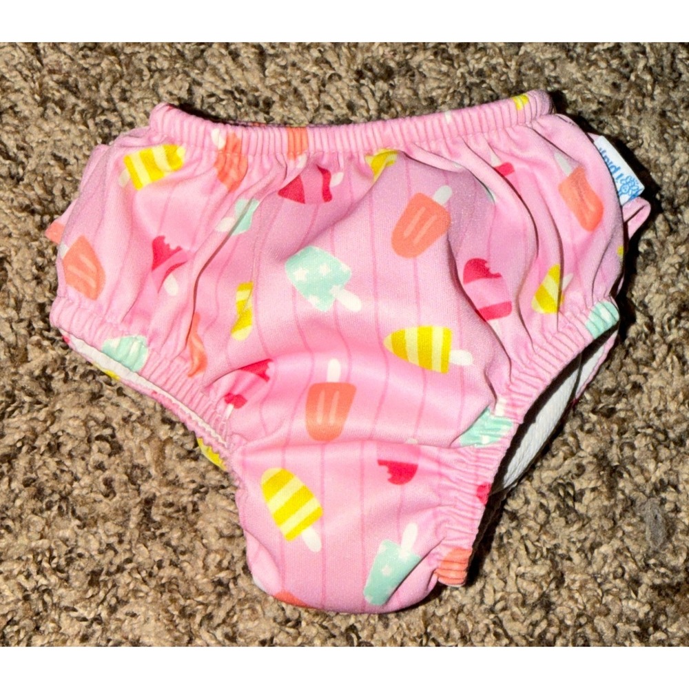 i Play Toddler Pink Popsicle Pattern Swim Diaper 12 Months
